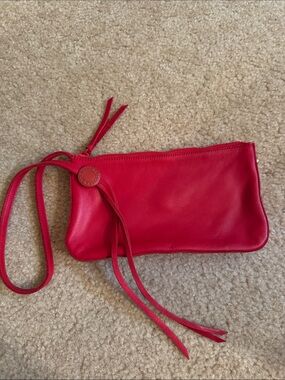 GAP - Red Genuine Leather Wristlet Clutch